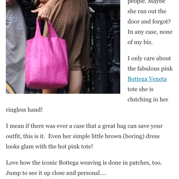 BOTTEGA VENETA | Hot Pink Summer Totebag - Picture 8 of 13